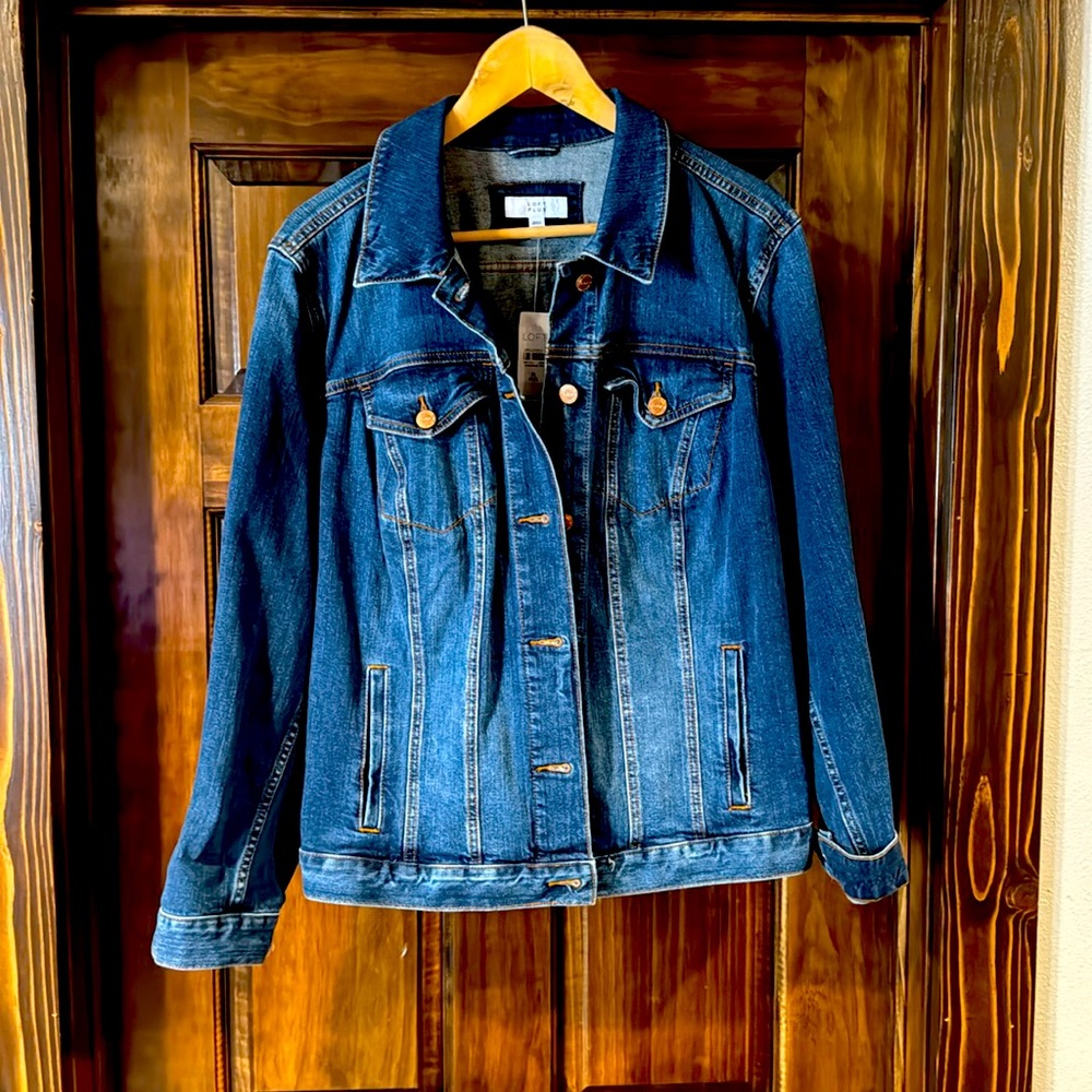 New Loft Size 16 Jean Jacket